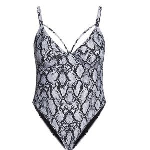 City Chic Snake Black 1 pc bathing suit